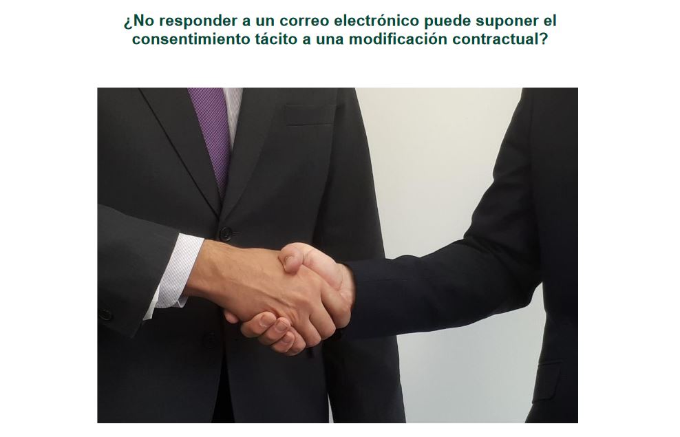 No responder a un correo puede suponer el consentimiento tácito