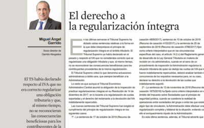 El derecho a la regularización íntegra