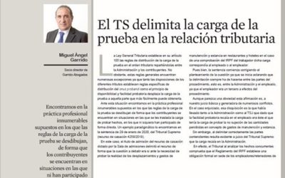 El Tribunal Supremo delimita la carga de la prueba en la relación tributaria