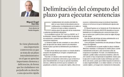 Delimitación del cómputo del plazo para ejecutar sentencias