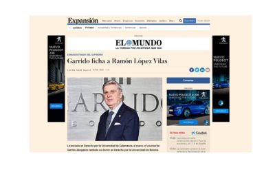 Garrido Abogados incorpora a su firma a Don Ramón López Vilas, ex magistrado del Tribunal Supremo