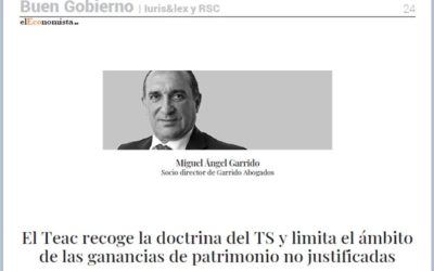 El TEAC recoge la doctrina del TS y limita el ámbito de las ganancias de patrimonio no justificadas