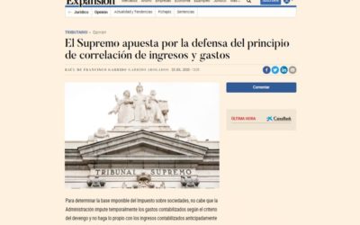 El Supremo apuesta por la defensa del principio de correlación de ingresos y gastos