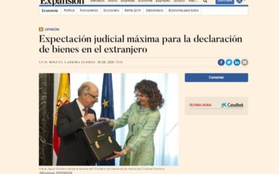 Expectación judicial máxima para la declaración de bienes en el extranjero