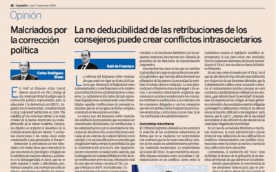 La no deducibilidad de las retribuciones de los consejeros puede crear conflictos intrasocietarios