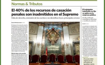 Análisis de la estadística de la inadmisibilidad de los recursos de casación por el Economista desde la crónica del webinar organizado por Garrido