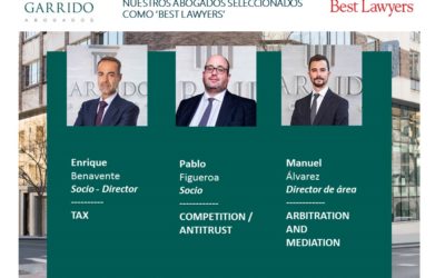 El equipo de Garrido obtiene el reconocimiento de Best Lawyers 2020