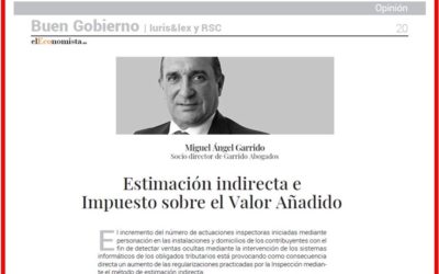 Estimación indirecta e Impuesto sobre el Valor Añadido