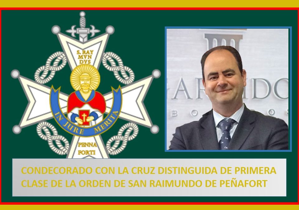 José Pedreira condecorado con la Cruz Distinguida de Primera Clase de la Orden de San Raimundo de Peñafort