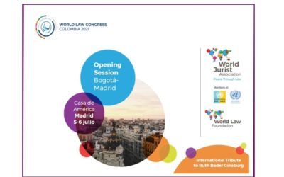 Garrido comprometido con la celebración de la Opening Session celebrada en Madrid por la World Jurist Association (WJA) y el Congreso Mundial del Derecho Colombia 2021