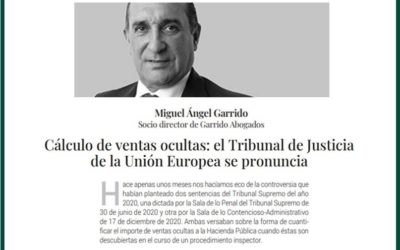 Cálculo de ventas ocultas: el Tribunal de Justicia de la Unión Europea se pronuncia