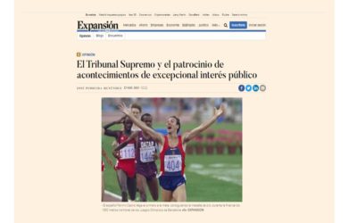 El Tribunal Supremo y el patrocinio de acontecimientos de extraordinario interés público