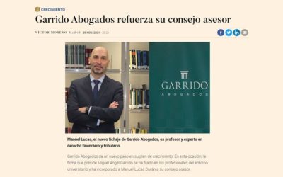 Manuel Lucas se incorpora al Consejo Asesor de Garrido