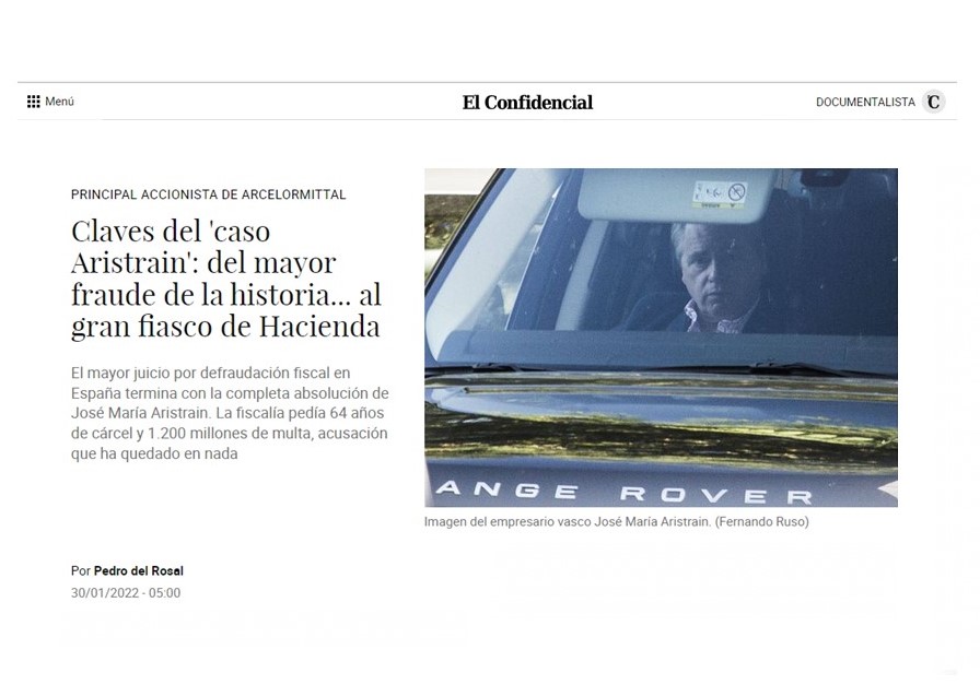 Claves del ‘caso Aristrain’: del mayor fraude de la historia… al gran fiasco de Hacienda