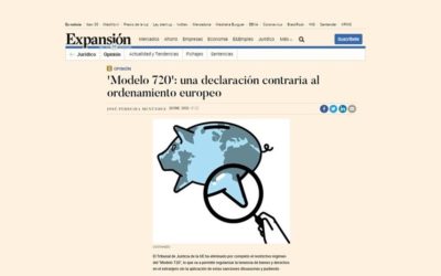 ‘Modelo 720’: una declaración contraria al ordenamiento europeo