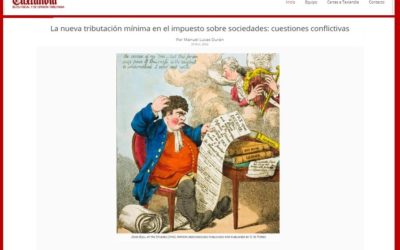 La nueva tributación mínima en el impuesto sobre sociedades: cuestiones conflictivas