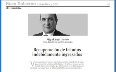 Recuperación de tributos indebidamente ingresados