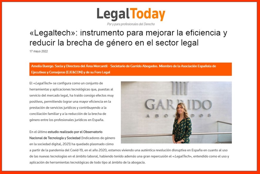 «Legaltech»: instrumento para mejorar la eficiencia y reducir la brecha de género en el sector legal