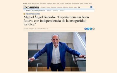 Miguel Ángel Garrido: «España tiene un buen futuro, con independencia de la inseguridad jurídica»