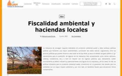 Fiscalidad ambiental y haciendas locales