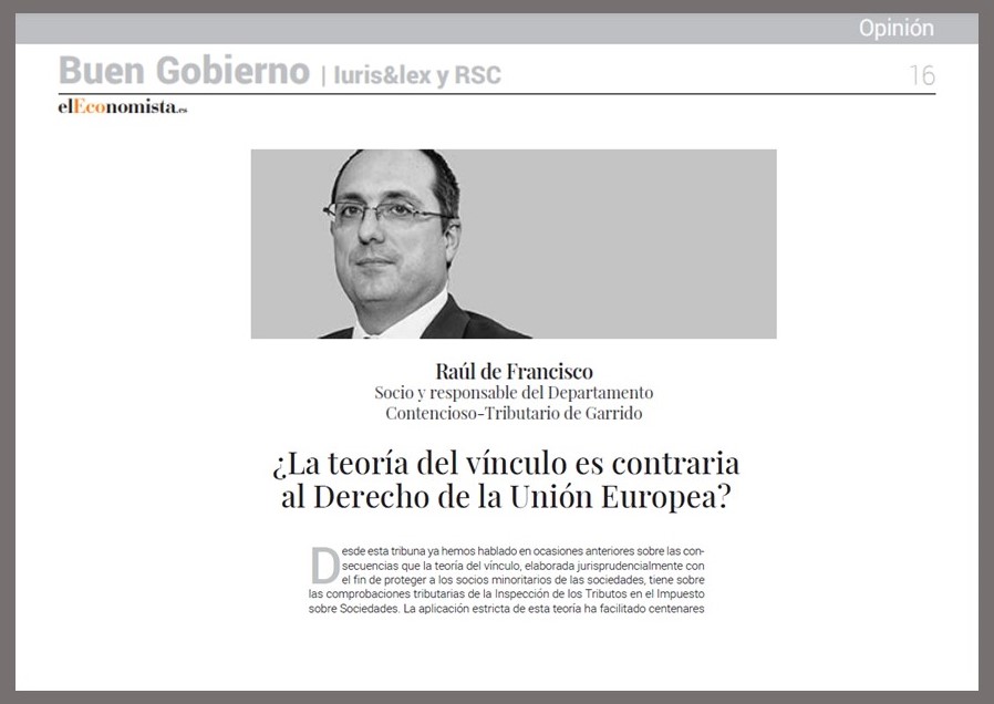 ¿La teoría del vínculo es contraria al Derecho de la Unión Europea?