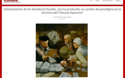 Interpretación de los beneficios fiscales: ¿Se ha producido un cambio de paradigma en la doctrina del Tribunal Supremo?