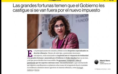 Las grandes fortunas temen que el Gobierno les castigue si se van fuera por el nuevo impuesto