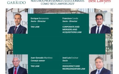 Reconocimientos para el equipo de Garrido en la edición española de Best Lawyers 2023