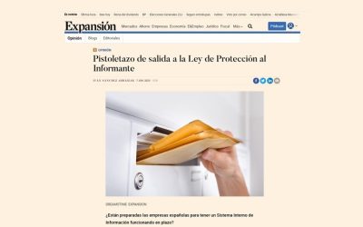 Pistoletazo de salida a la Ley de Protección al Informante