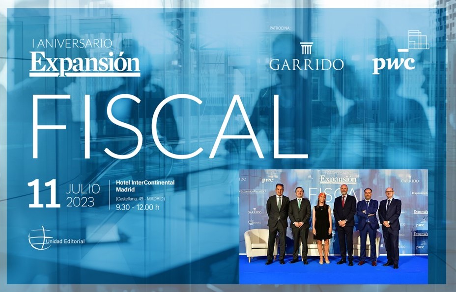 Garrido colaborador de la celebración del primer aniversario Expansión Fiscal