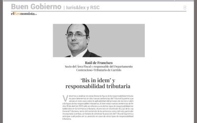 ‘Bis in idem’ y responsabilidad tributaria