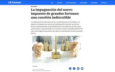 La impugnación del nuevo impuesto de grandes fortunas: una cuestión indiscutible