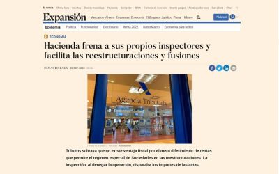 Hacienda frena a sus propios inspectores y facilita las reestructuraciones y fusiones