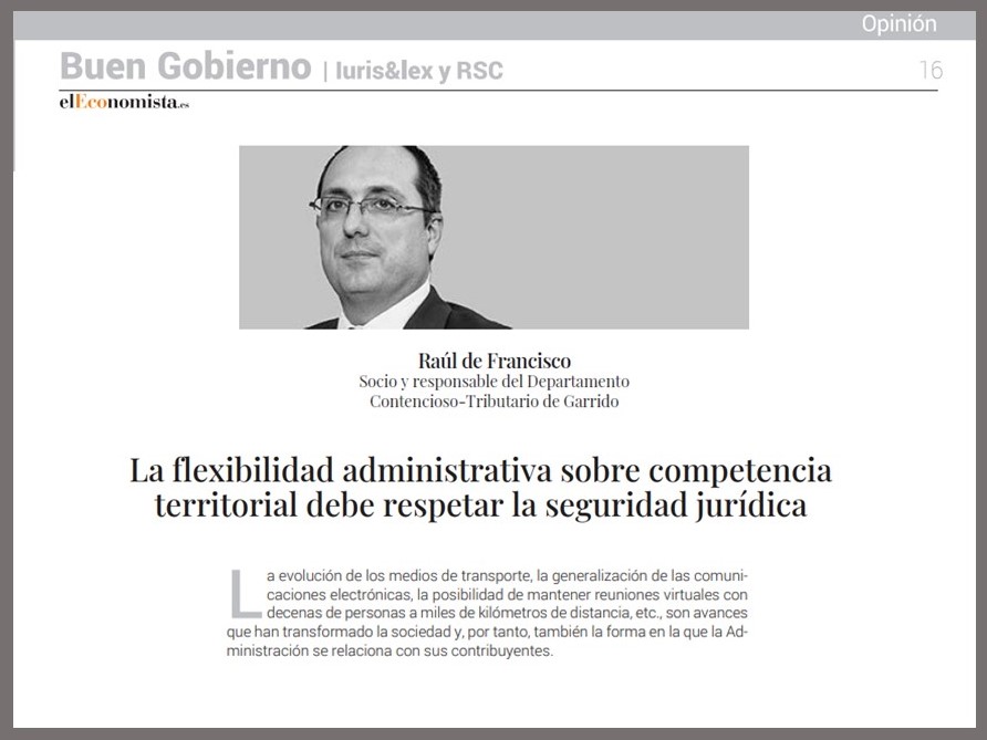 Competencia territorial Inspección tributaria