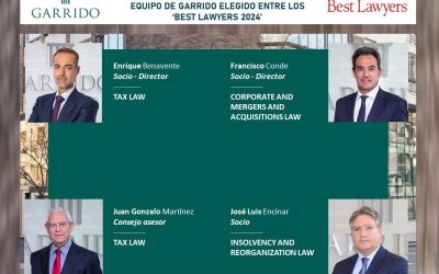El equipo de Garrido de nuevo entre los profesionales destacados de la edición española de Best Lawyers 2024