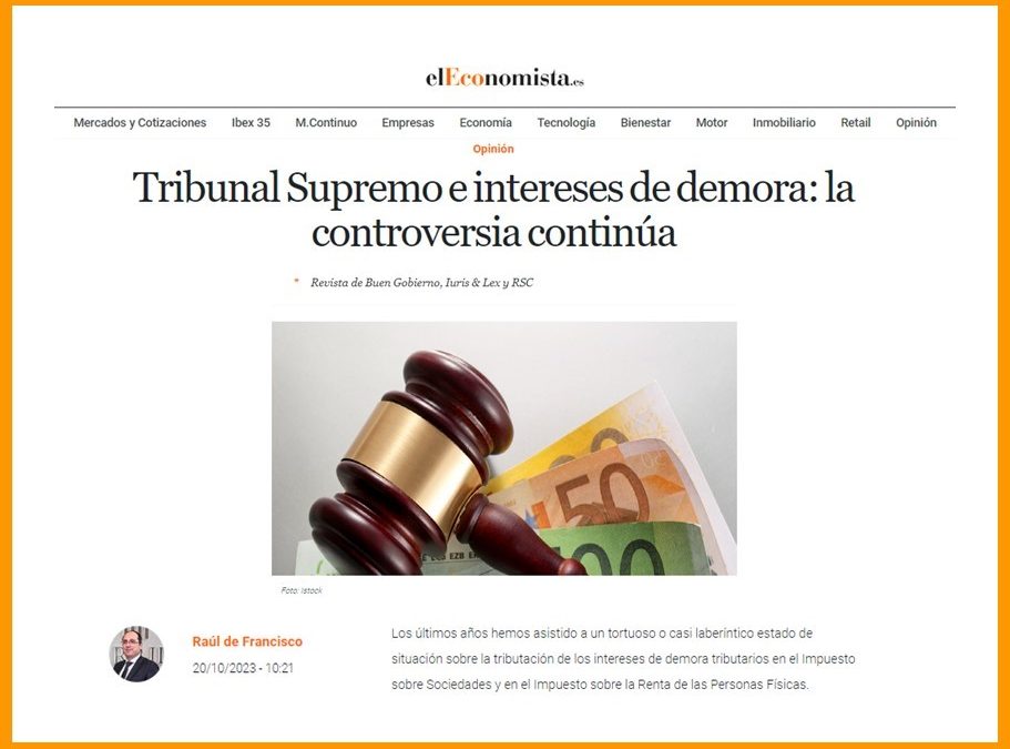Tribunal Supremo e intereses de demora