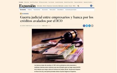 Guerra judicial entre empresarios y banca por los créditos avalados por el ICO