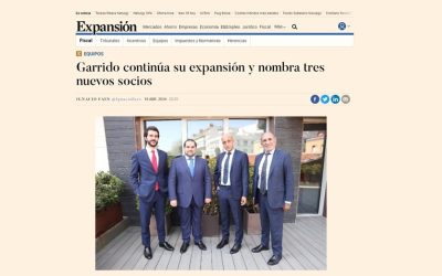 Luis Miguel Larriba, Antonio Revuelta e Iñigo Araluce nuevos socios de Garrido