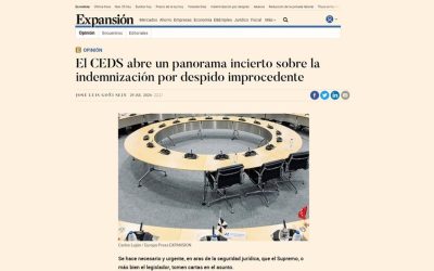 El CEDS abre un panorama incierto sobre la indemnización por despido improcedente