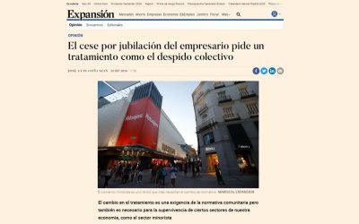 El cese por jubilación del empresario pide un tratamiento como el despido colectivo
