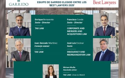 Nuevo reconocimiento para el equipo de Garrido en la edición Best Lawyers 2025