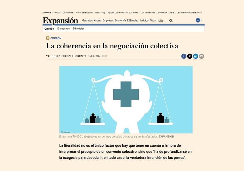 La coherencia en la negociación colectiva
