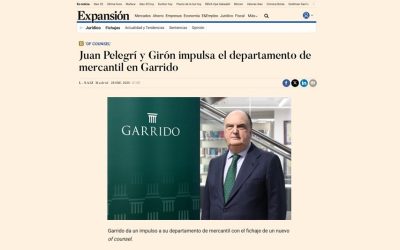 Juan Pelegrí y Girón se incorpora a Garrido como nuevo of counsel del área mercantil
