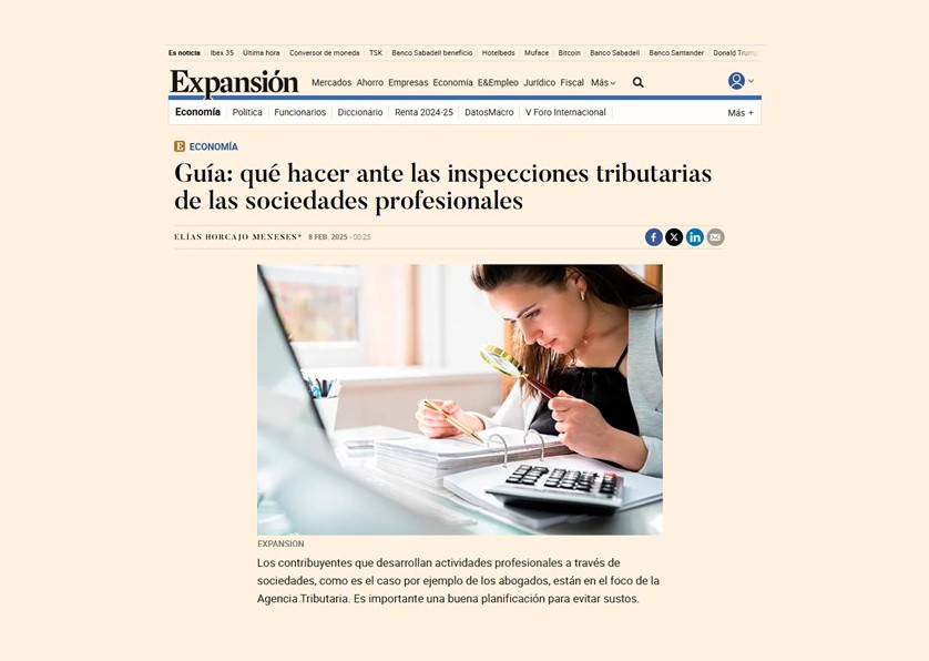 Guía: qué hacer ante las inspecciones tributarias de las sociedades profesionales