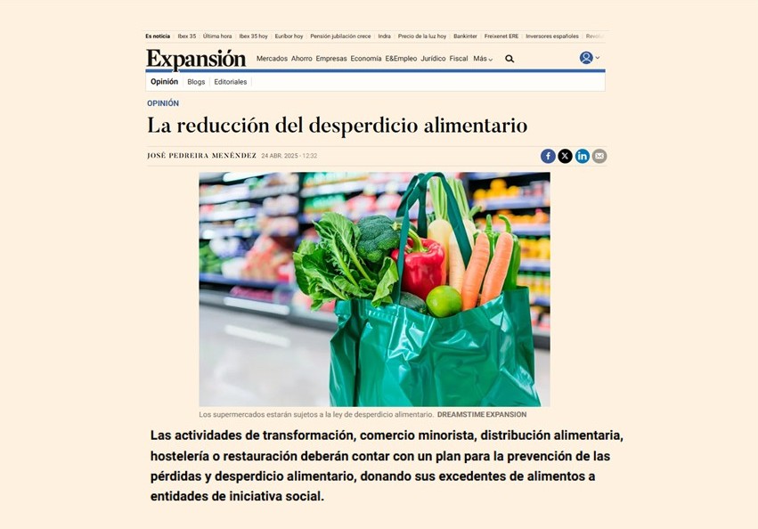 La reducción del desperdicio alimentario