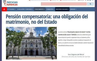 Pensión compensatoria: una obligación del matrimonio, no del Estado