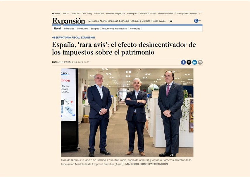 España, ‘rara avis’: el efecto desincentivador de los impuestos sobre el patrimonio