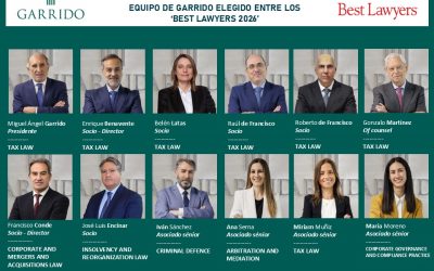 Best Lawyers 2026: reconocimiento multidisciplinar para el equipo de Garrido