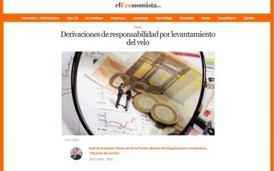 Derivaciones de responsabilidad por levantamiento del velo