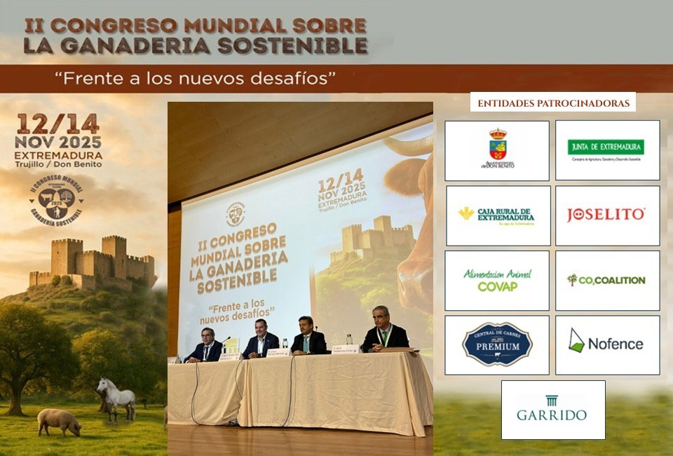 Garrido participa como patrocinador en el II Congreso Mundial sobre la ganadería sostenible